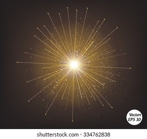 Vector firework.