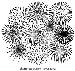 vector fireworks