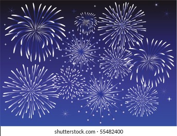 fuegos artificiales vectoriales