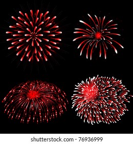 vector fireworks