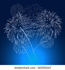 vector fireworks background