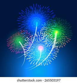 vector fireworks background