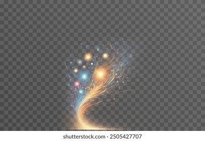 Vector fireworks. Firework. Fireworks on an isolated background. PNG fireworks. Holiday fireworks. Vector image.