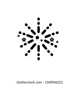 vector fireworks icon.