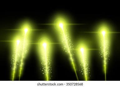 vector fireworks illustration