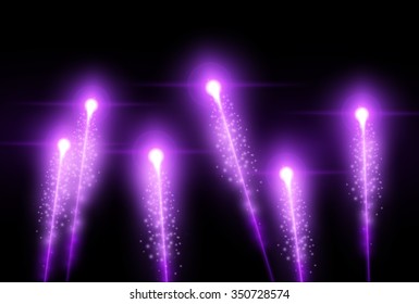 vector fireworks illustration