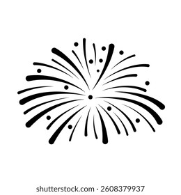 Vector Fireworks Illustration for New Year and Party Event