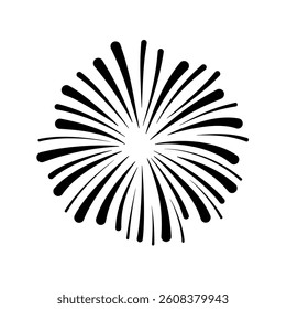 Vector Fireworks Illustration for New Year and Party Event