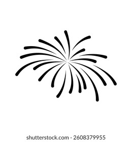 Vector Fireworks Illustration for New Year and Party Event