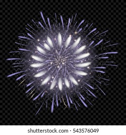  vector fireworks on a transparent background.