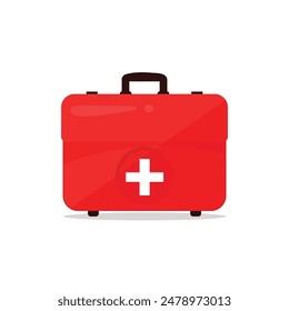 vector First aid help bag
