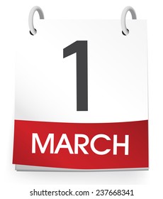 Vector of the first of March.