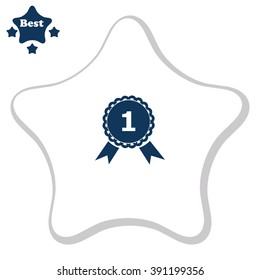 Vector first place icon. 