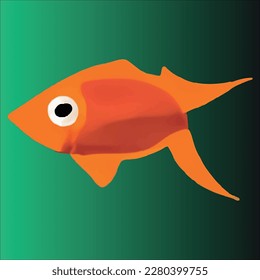 vector fish art work for book
