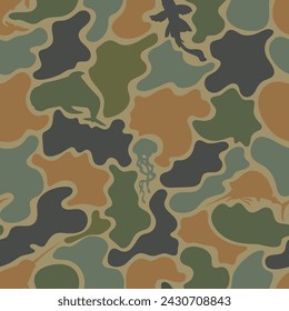 vector fish camouflage, fish camo, sea camouflage pattern