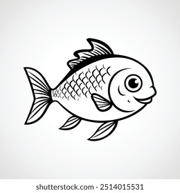  Vector fish cartoon illustration design