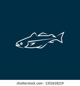 vector fish icons, signs, symbols and emblems