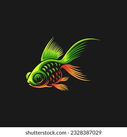 Vector Fish Logo Design Illustration