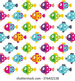 Vector fish pattern