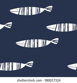 Vector fish pattern