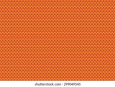 Vector fish scale orange illustration for background design, texture design, wallpaper and more.