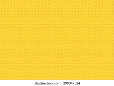 Vector fish scale yellow gold illustration for background design, texture design, wallpaper and more.