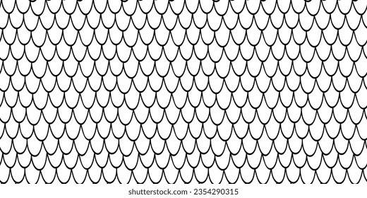 Vector fish scales texture. Seamless pattern template.