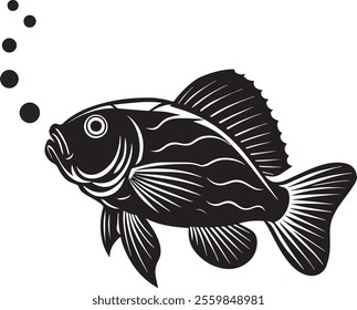 vector fish, fish skeleton animal drawing	