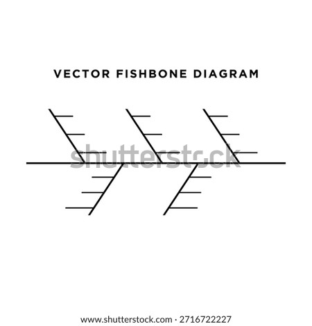 Vector Fishbone Diagram Analysis Design