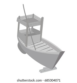 vector of fishing boat