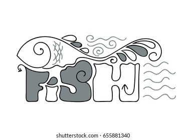vector fishing logo