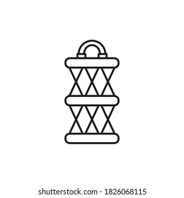 vector fishing net coop trap fyke Element of travel icon for mobile concept and web apps. Premium icon on white background