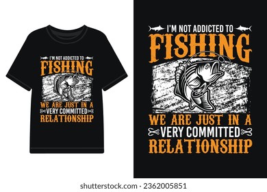 Vector fishing T-shirt design, typography t shirt design vector files