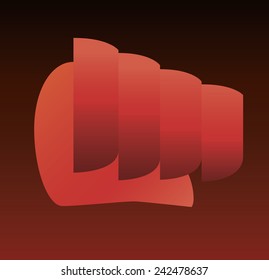 Vector fist icon