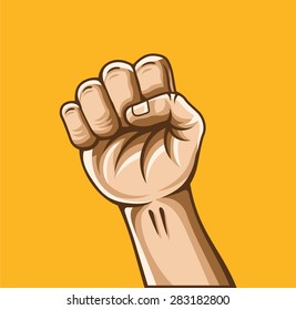 Vector fist illustration