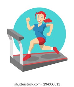 Vector fitness flat illustration