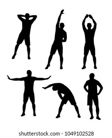 Vector fitness silhouettes