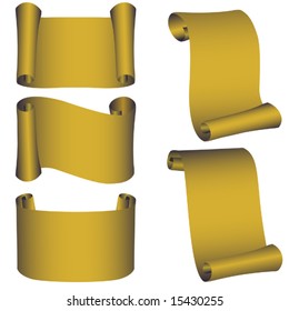 Vector.Set from five gold banners