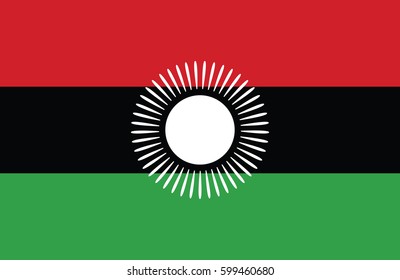 Vector flag of amazing Malawi flag.
