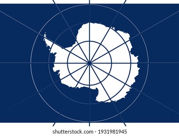 Vector flag of Antarctica. Accurate dimensions and official colors. Symbol of patriotism and freedom. This file is suitable for digital editing and printing of any size.