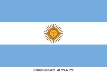 Vector flag Argentina 