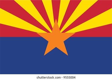 vector flag of Arizona