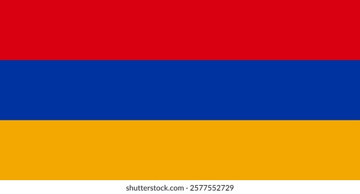 Vector flag of Armenia. Accurate dimensions and official colors. This file is suitable for digital editing and printing of any size.