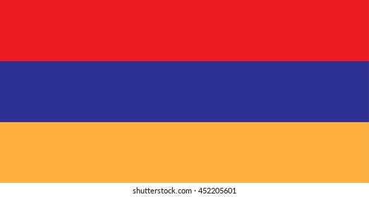 Vector flag of Armenia country