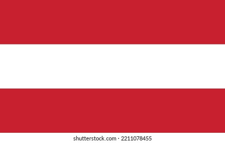 Vector flag of Austria. Accurate dimensions and official colors. Symbol of patriotism and freedom. This file is suitable for digital editing and printing of any size.