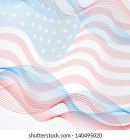 vector flag background with space for your text