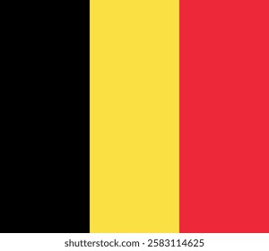 Vector flag of Belgium. Accurate dimensions and official colors. This file is suitable for digital editing and printing of any size.