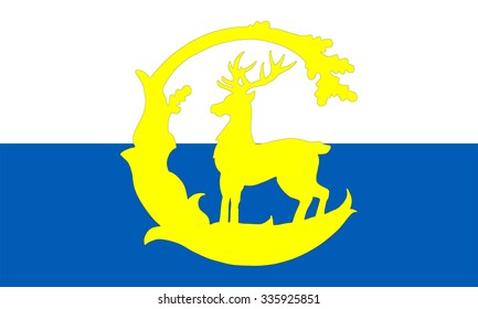 Vector Flag Of Berkshire County, England. United Kingdom. Province In England Symbol.
