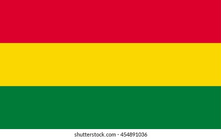 vector flag of Bolivia official colors and Proportion Correctly