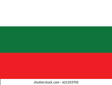 Vector flag of Bulgaria